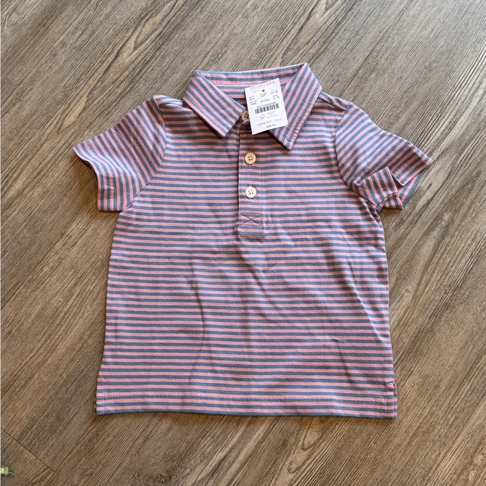 Crewcuts Striped Kids Polo Shirt